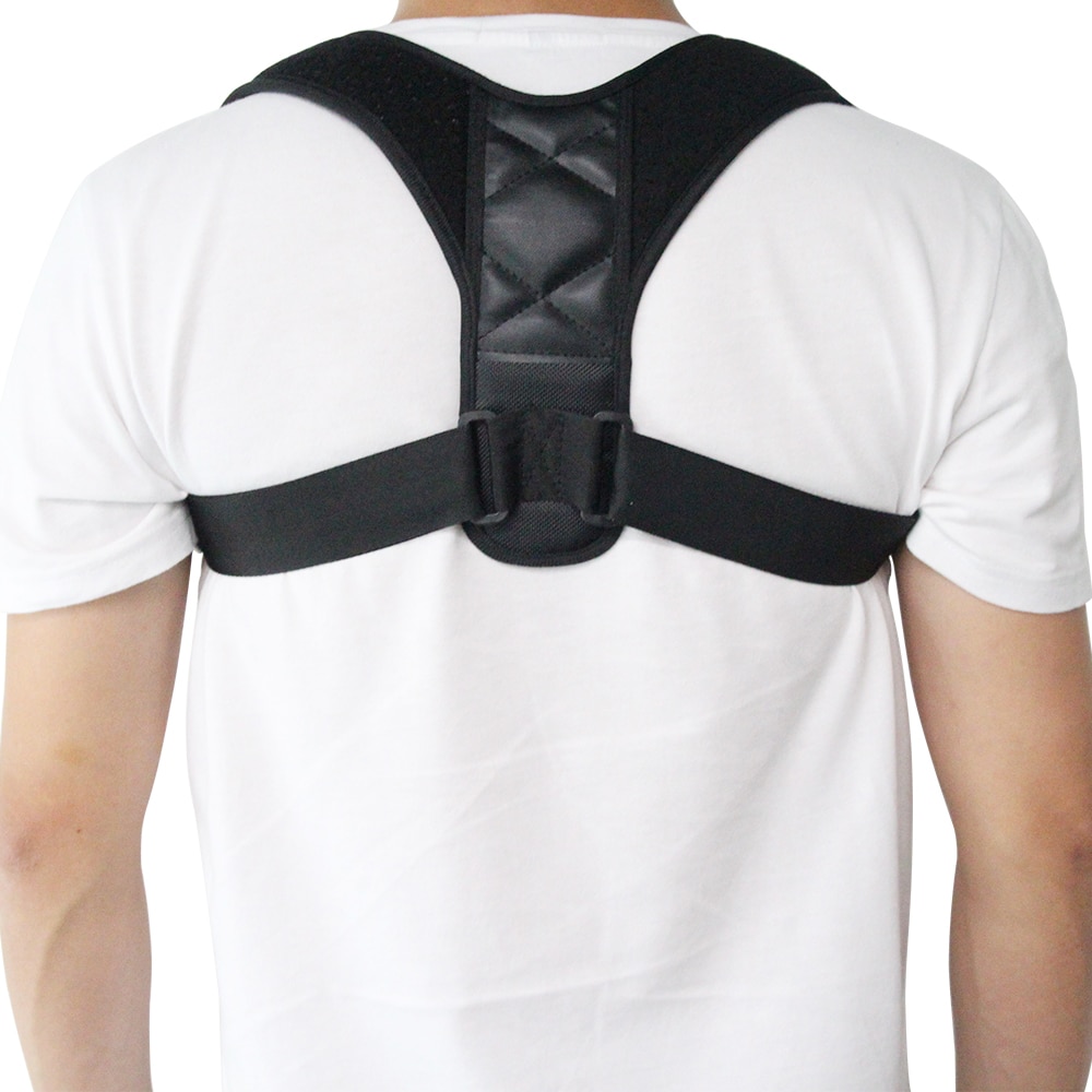 Drop shipping Adjustable Back Posture Corrector Clavicle Spine Back Shoulder Lumbar Brace Support Belt Posture Correction Brace