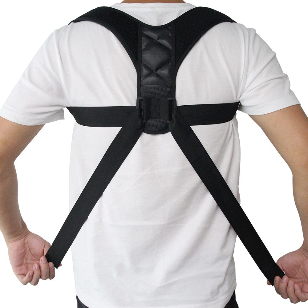 Drop shipping Adjustable Back Posture Corrector Clavicle Spine Back Shoulder Lumbar Brace Support Belt Posture Correction Brace