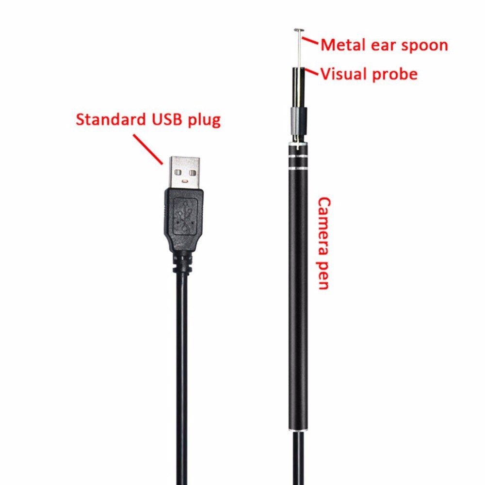 New Multifunctional USB Ear Cleaning Tool HD Visual Ear Spoon Earpick With Mini Camera Pen Ear Care In-ear Cleaning Endoscope