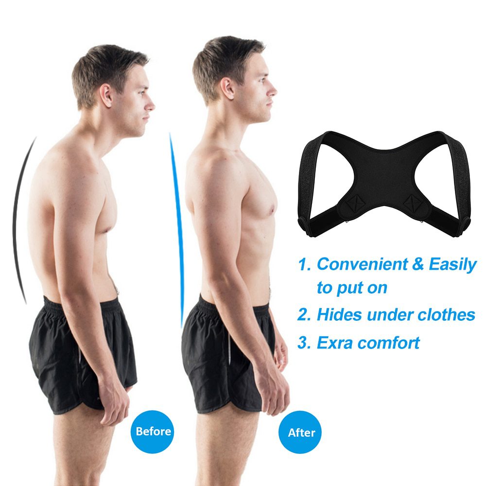 Adjustable Medical Back Posture Corrector Clavicle Spine Back Shoulder Lumbar Brace Support Belt Posture Correction Unisex