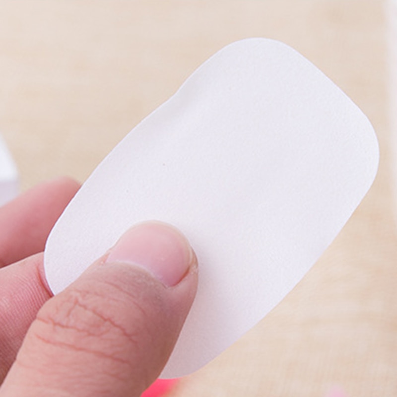 100Pcs/20Pcs Disposable Soap Paper Clean Scented Slice Foaming Box Mini Paper Soap For Outdoor Travel Use Random Color Dropship