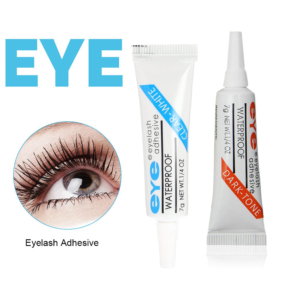 1PC False Eyelashes Makeup Adhesive False Eyelash Glue Clear-white Dark-black Waterproof Eye Lash Cosmetic Tools TSLM1