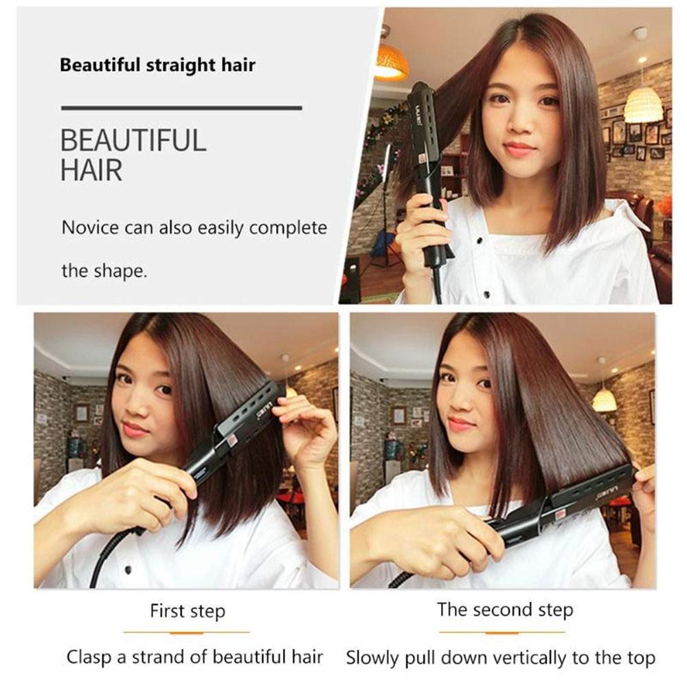 Hair Straightener Steam Flat Iron Four-Gear Hair Straightening Tourmaline Ceramic Professional Hair Straightener Styling Tool