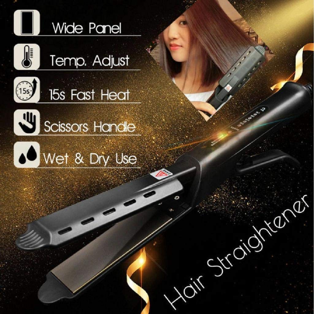 Hair Straightener Steam Flat Iron Four-Gear Hair Straightening Tourmaline Ceramic Professional Hair Straightener Styling Tool