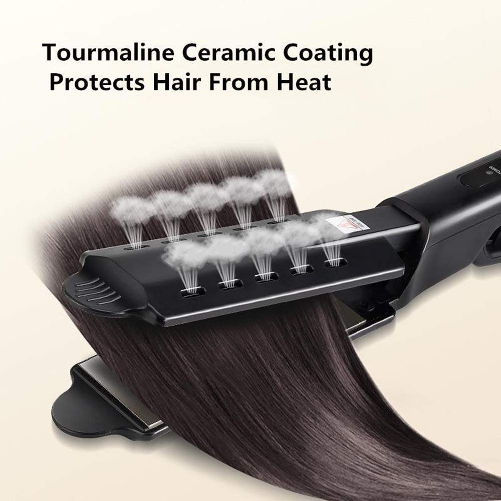 Hair Straightener Steam Flat Iron Four-Gear Hair Straightening Tourmaline Ceramic Professional Hair Straightener Styling Tool