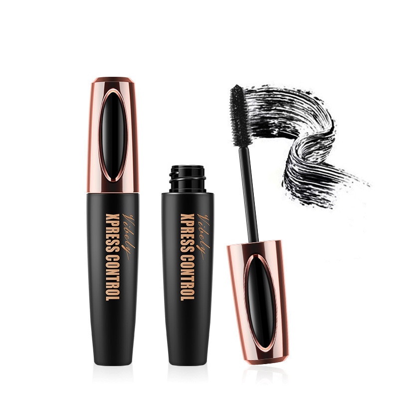 4D mascara waterproof mascara makeup eyelashes thick curling 4D silk fiber mascara professional cosmetics