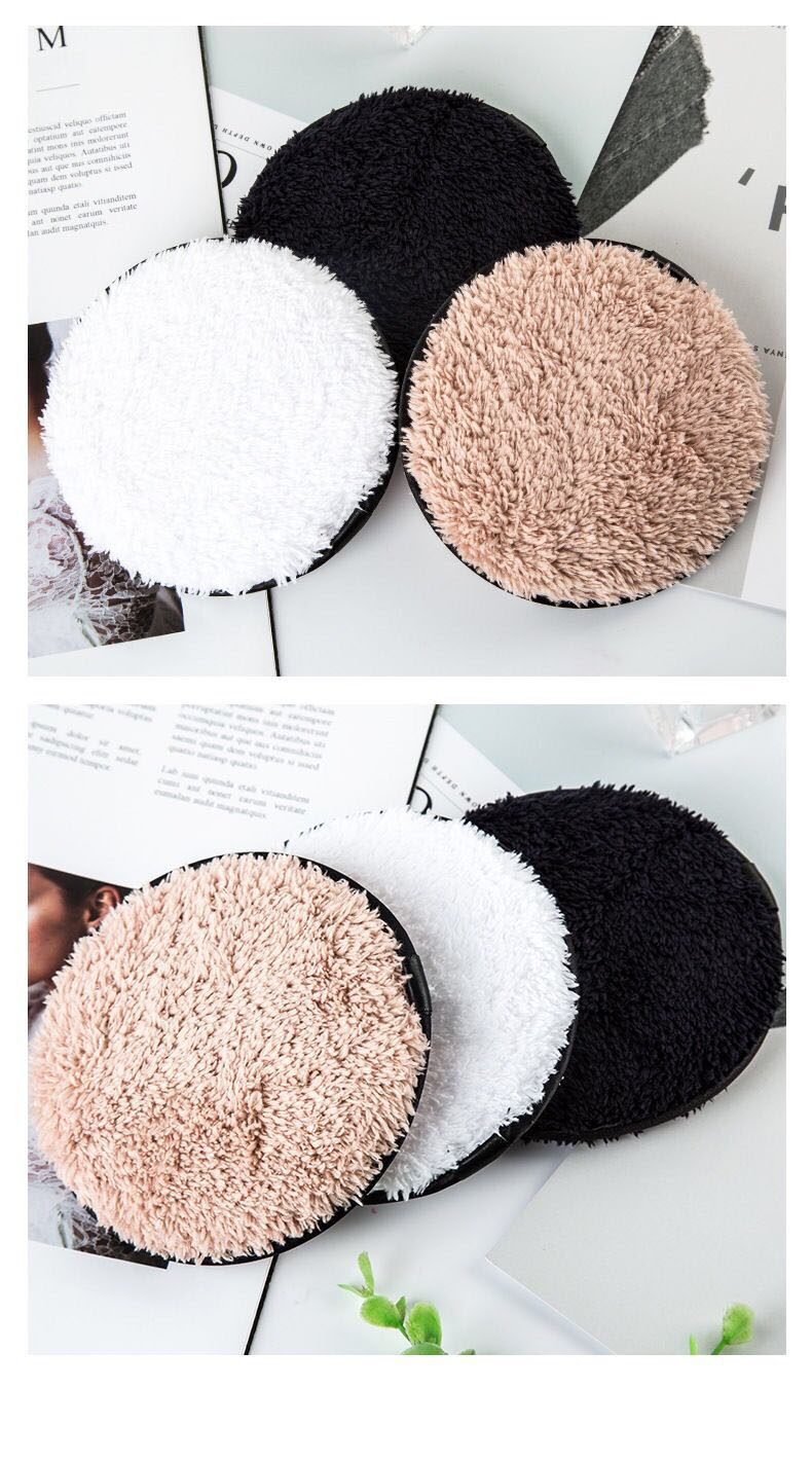 1PCS Reusable Microfiber Makeup Remover Pads Washable Cotton Pads Make Up Cleansing Puff Women Beauty Cosmetic Tools