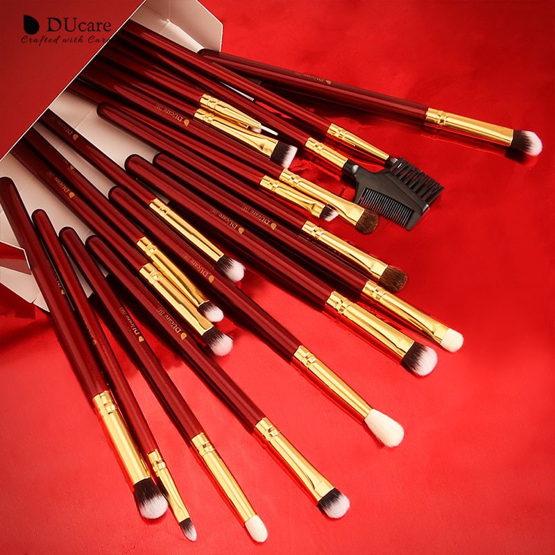 DUcare MakeUp Brushes Professional Natural Goat hair Makeup Brushes set Foundation Powder Concealer Contour Eyes Blending brush