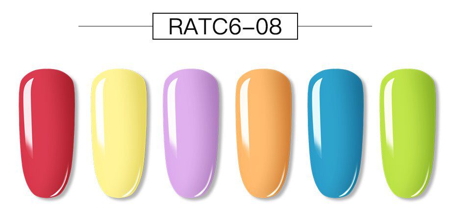 ROSALIND Gel Nail Polish Set Solid Color Nail Kit For Manicure Vernis Semi Permanent 7ML Gel Kit Top And Base All For Manicure