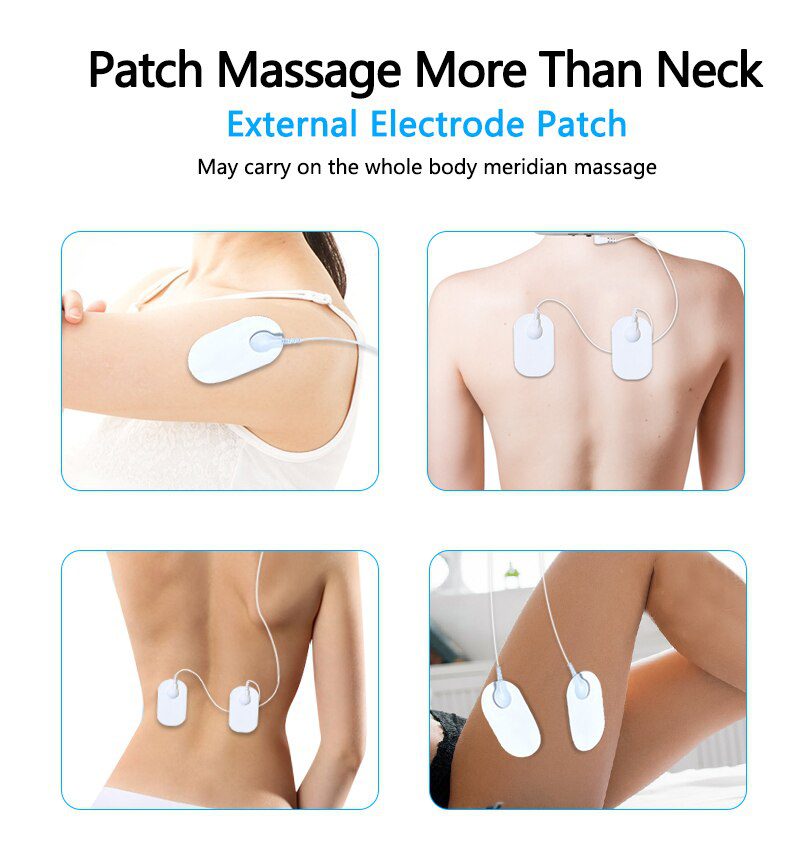 Electric Neck Massager & Pulse Back 6 Modes Power Control Far Infrared Heating Pain Relief Tool Health Care Relaxation Machine