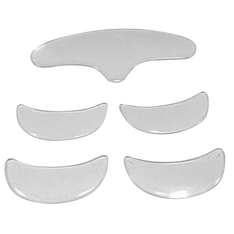 16 PCS/Set Reusable Silicone Anti-wrinkle Face Forehead Sticker Cheek Chin Sticker Facial Patches Wrinkle Remover Strips