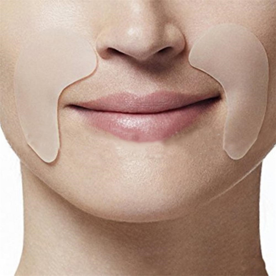 16 PCS/Set Reusable Silicone Anti-wrinkle Face Forehead Sticker Cheek Chin Sticker Facial Patches Wrinkle Remover Strips
