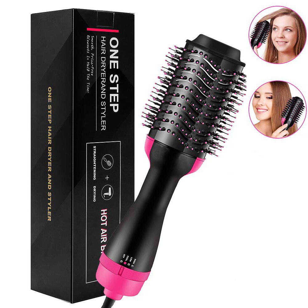 VIP Link Hair Dryer Brush Blow Dryer Hair Styler Hot Air Comb One Step Hair Dryer and Volumizer 3 in 1 Blower Brush Hairdryer