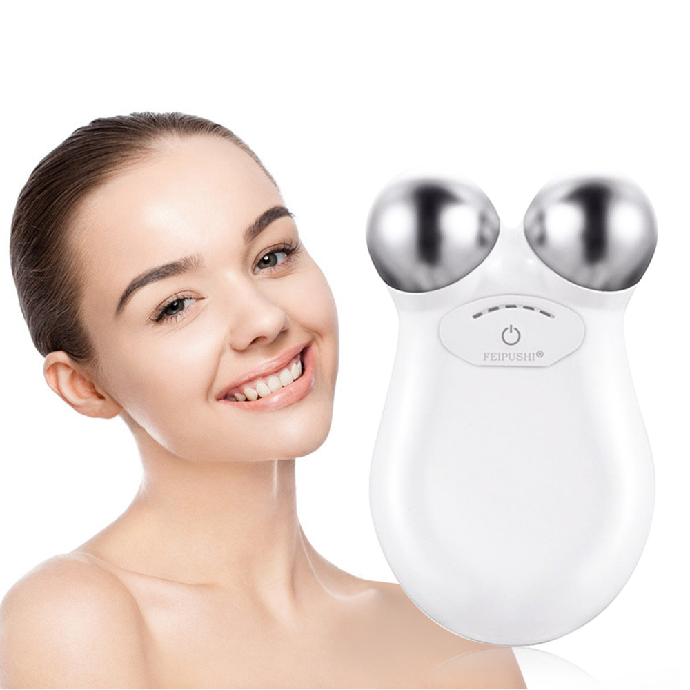 EMS Face Lifting Microcurrent Roller Massager Skin Tightening Anti Wrinkle BIO Micro Current Facial Lift Care Beauty Device