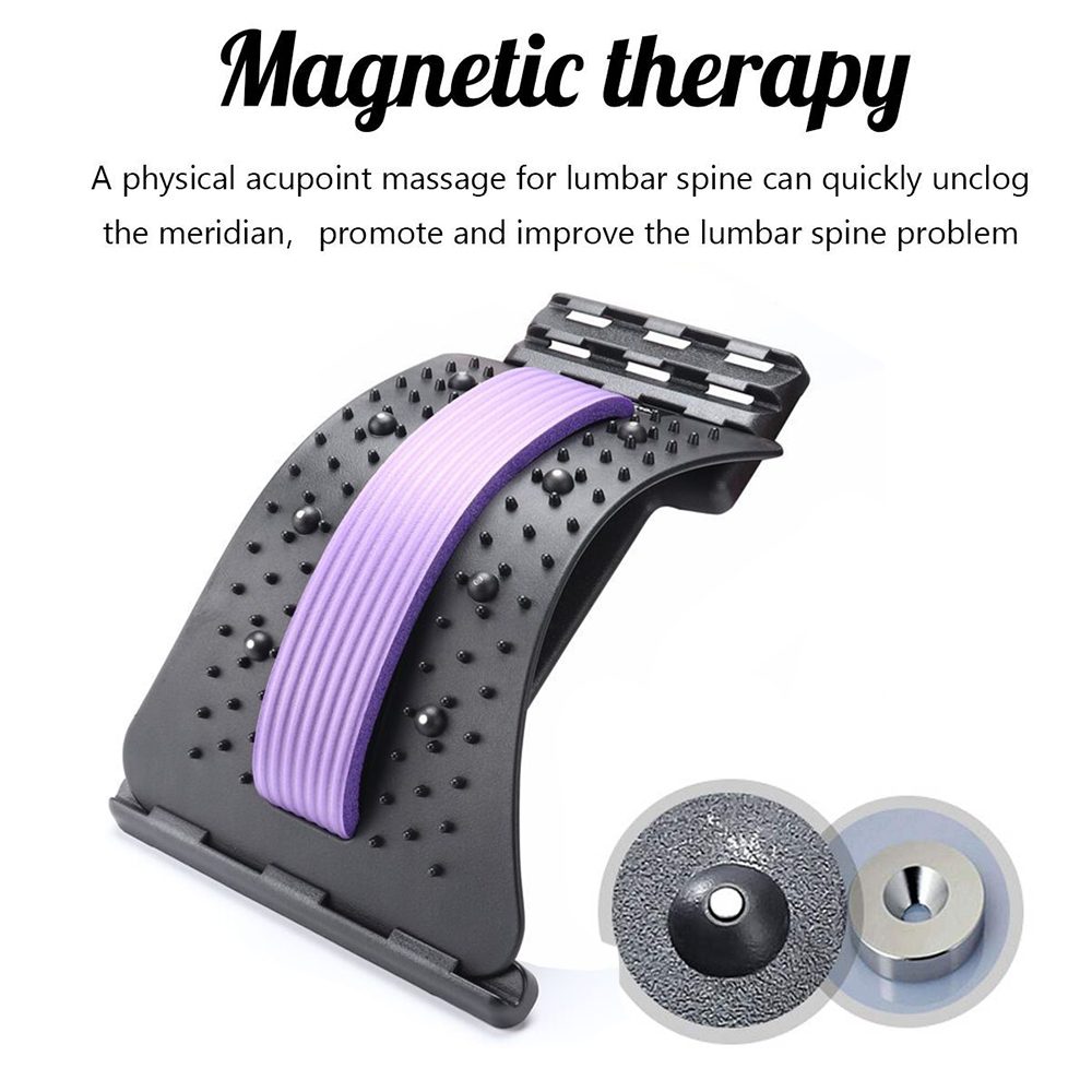 Back Massager Stretcher Equipment Massageador Magic Support Stretch Fitness Relaxation Spine Pain Lumbar Relief Back Stretcher