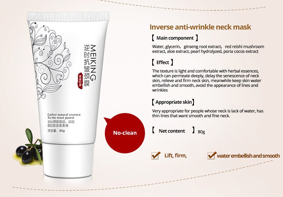 MEIKING Wrinkle Cream For Neck Whitening Moisturizing Nourishing Firming Neck Mask Skin Care Products