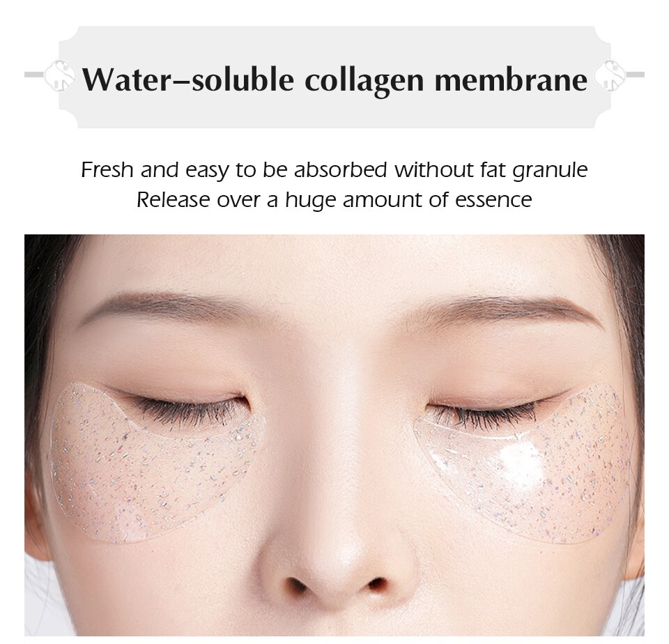 MEIKING Eye Patches 60 Pcs Hyaluronic Acid Nicotinamide Remover Dark Circles Anti-wrinkle Mask Under The Eyes Of Korea