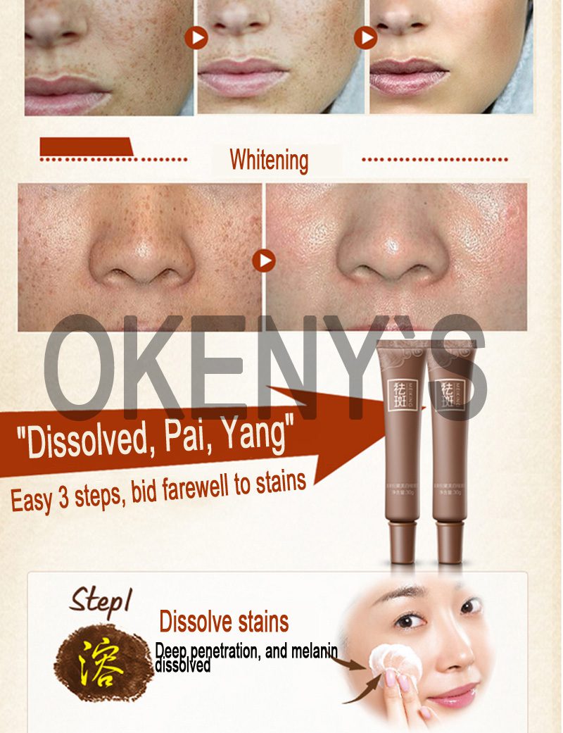 MEIKING Dark Spot Corrector Skin Whitening Fade Cream Lightening Blemish Removal Serum Reduces Age Spots Freckles Melasma cream