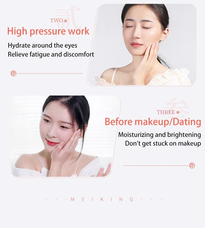 MEIKING Pink Coral Eye Patches 60 Pcs Collagen Crystal Remover Dark Circles Eye Bags Sleep Mask For Eyes From Wrinkles