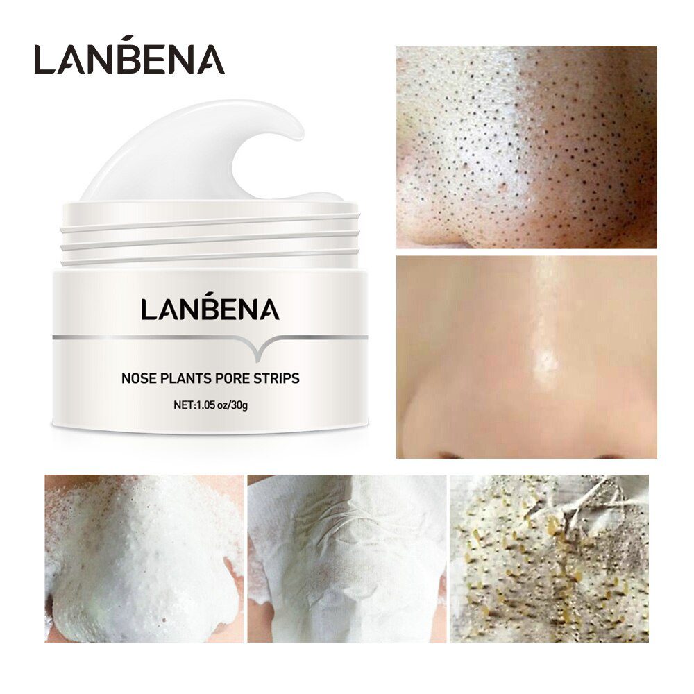 LANBENA New Style Blackhead Remover Nose Mask Pore Strip Black Mask Peeling Acne Treatment Black Deep Cleansing Skin Care korea