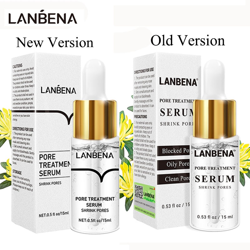 LANBENA Pore Shrinking Serum Essence Pores Treatment Relieve Dryness Oil-Control Firming Moisturizing Repairing Smooth Skin Care
