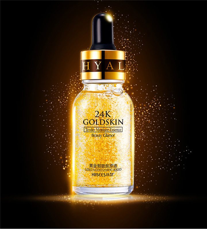 LAIKOU 24k Gold Face Serum Hyaluronic Acid Serum Moisturizer Essence Cream Whitening Day Creams Anti Aging Anti Wrinkle Acne Art