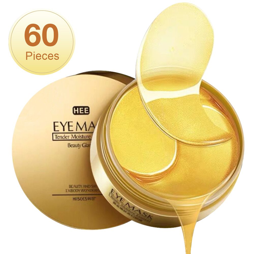 60pcs Hyaluronic Acid Repair Eye Patches Remove Dark Circles Moisturizing Eye Mask Crystal Collagen Gel Mask Eye Skin Care