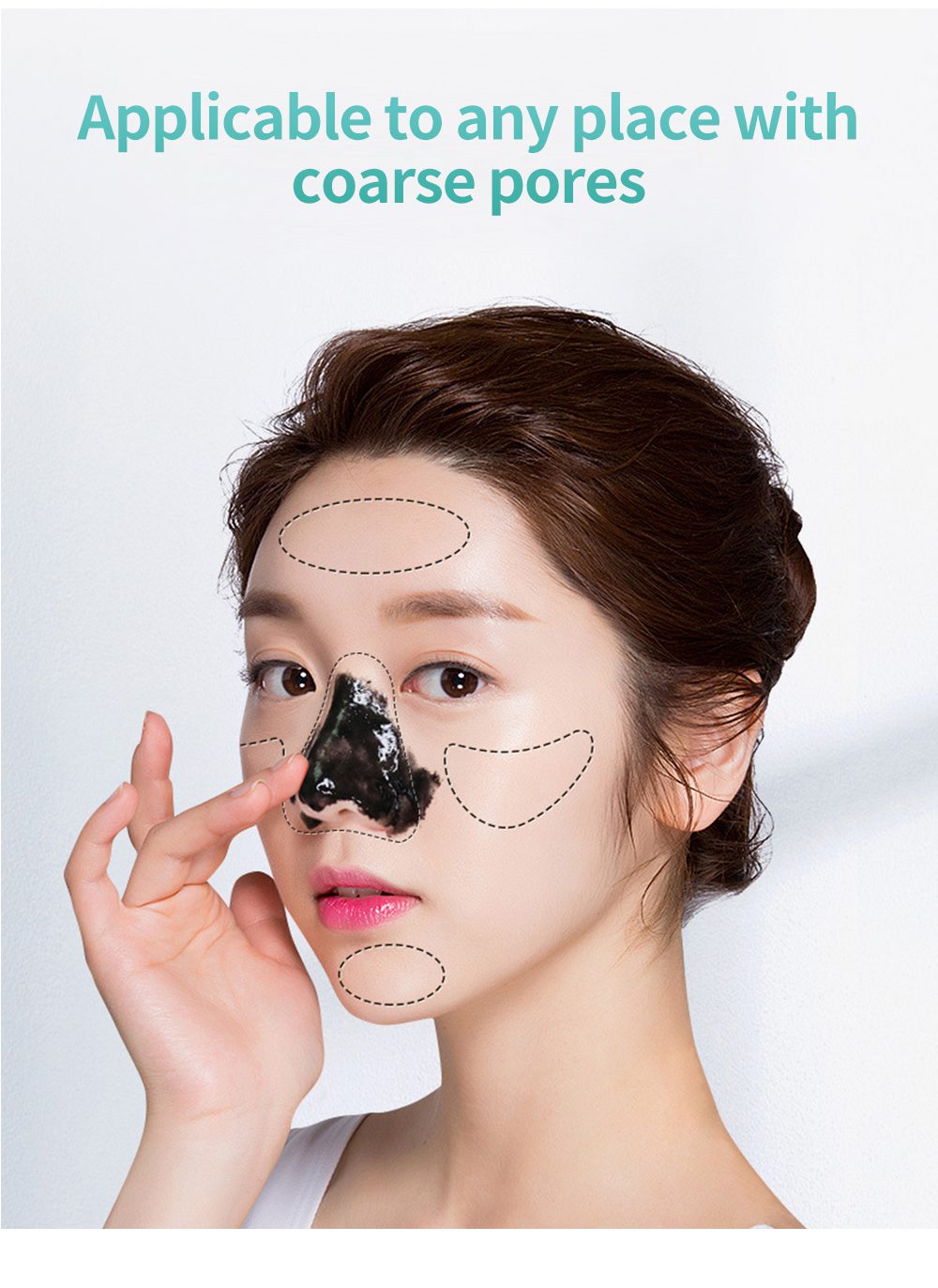 Korea Blackhead Remover Nose Black Mask Face Care Mud Acne Treatment Peel Off Mask Pore Strip Peel Mask Oil Control Skin Care