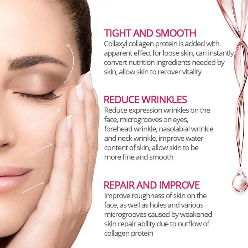 Collagen Face Serum Cream Peptides Vitamin C Lift Firming Remove Whiten Moisturizing Skin Care Liquid