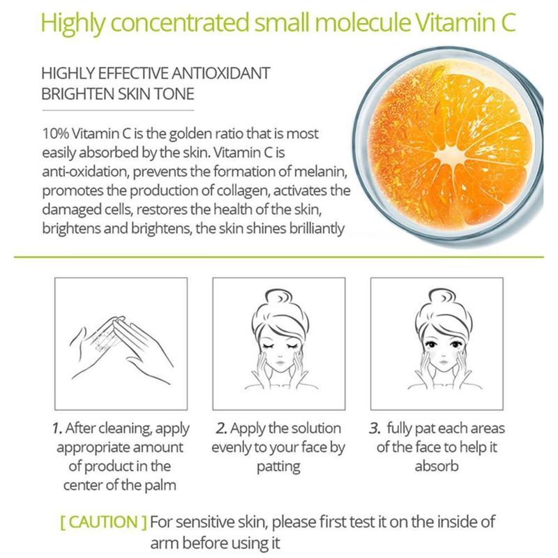 Collagen Face Serum Cream Peptides Vitamin C Lift Firming Remove Whiten Moisturizing Skin Care Liquid