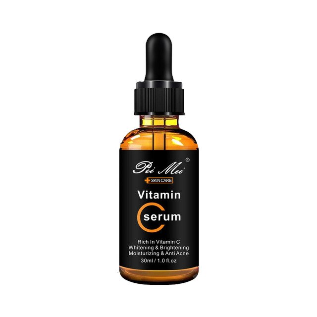 30ml Vitamin C Face Serum Long Lasting Moisturizing Improve Roughness Lighten Spots Hyaluronic Acid Facial Essence