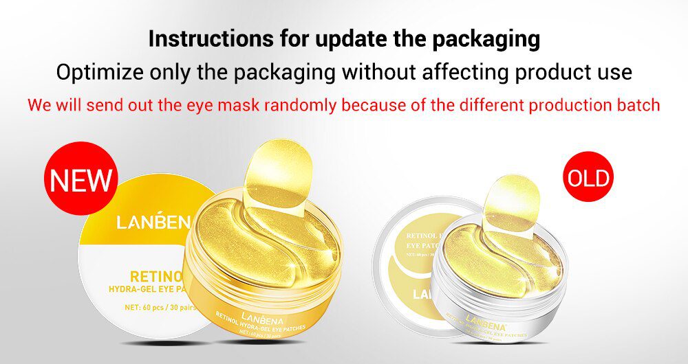 LANBENA Eye Mask Collagen Eye Patch Skin Care Hyaluronic Acid Gel Moisturizing Retinol Anti Aging Remove Dark Circles Eye Bag