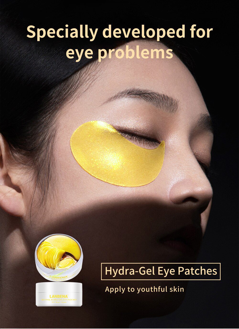 LANBENA Eye Mask Collagen Eye Patch Skin Care Hyaluronic Acid Gel Moisturizing Retinol Anti Aging Remove Dark Circles Eye Bag