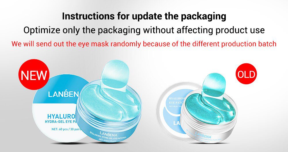 LANBENA Eye Mask Collagen Eye Patch Skin Care Hyaluronic Acid Gel Moisturizing Retinol Anti Aging Remove Dark Circles Eye Bag