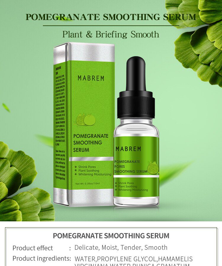 MABREM Pore Shrinking Serum Essence Pores Treatment Moisturizing Relieve Dryness Oil-Control Firming Repairing Smooth Skin Care