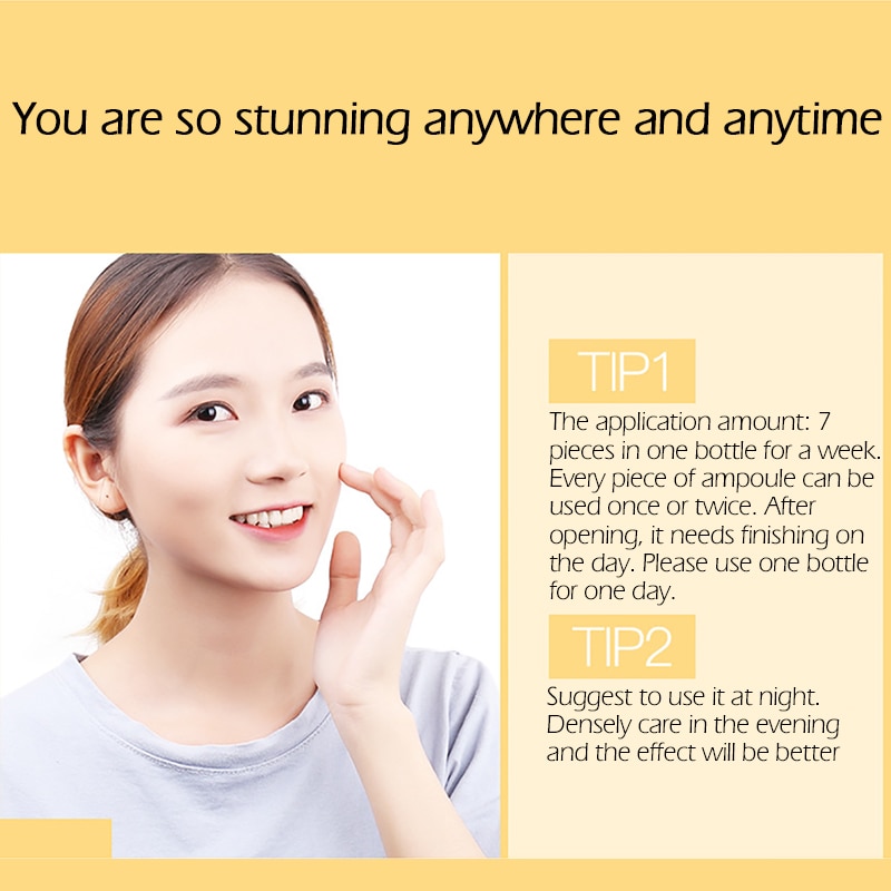 VIBRANT GLAMOUR Niacinamide Anti-Aging Face Serum Gold Ampoule Essence Whitening Moisturizing Lifting Firming Skin Care