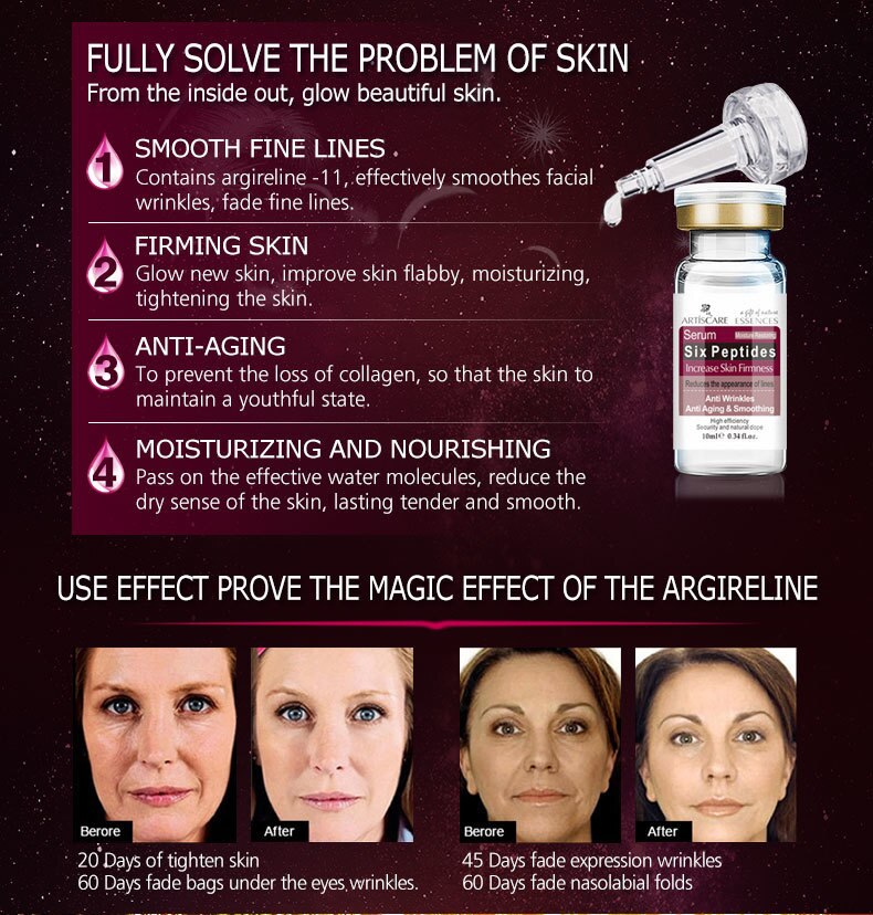 ARTISCARE serum for face whitening anti winkles 8pcs/lot hyaluronic acid essence vitamin c serum facial acne treatment skin care