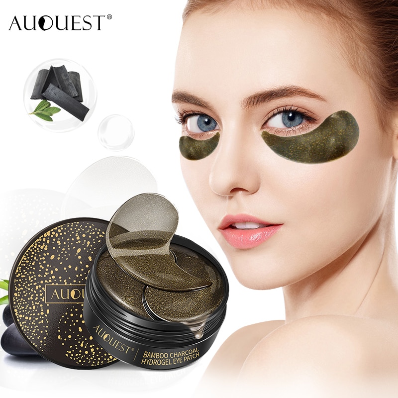 AUQUEST 60pcs Eye Patches Mask Hyaluronic Seaweed Moisturizing Dark Circles Eye Bags Remove Anti Wrinkle Beauty Eye Skin Care