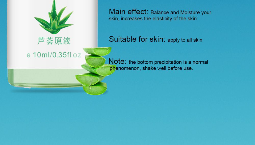 1Pcs 10ml Aloe Pure Collagen Protein Liquid Hyaluronic Acid Anti-Wrinkle Anti Aging Face Serum Moisturizer Skin Care