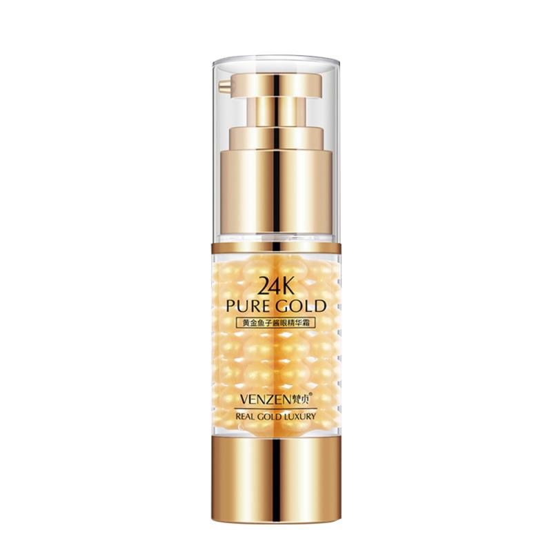 VENZEN 24K Gold Caviar Eye Serum Anti-Wrinkle Anti-Age Remover Dark Circles Eye Cream Against Puffiness And Bags Eye Skin Care