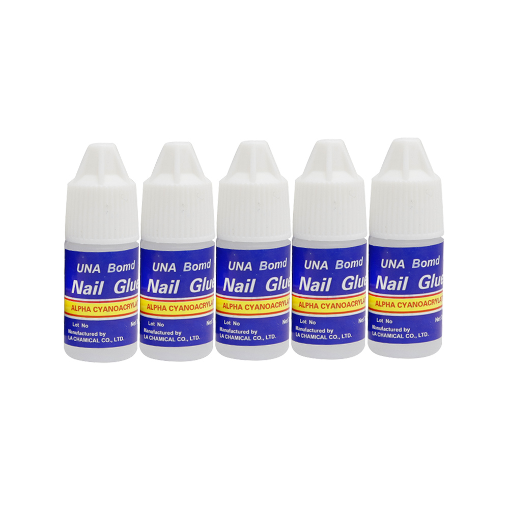 5pc/pack Nail Art Glue Fast-Dry Adhesive Acrylic Art False Tips 3D Decoration Nail Rhinestone Nail Glue False Tip Manicure Tools