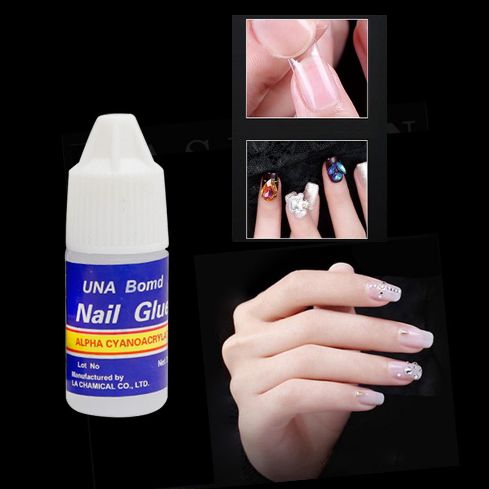 5pc/pack Nail Art Glue Fast-Dry Adhesive Acrylic Art False Tips 3D Decoration Nail Rhinestone Nail Glue False Tip Manicure Tools