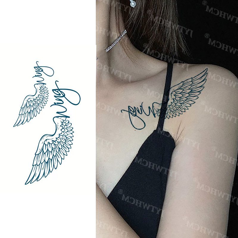 Waterproof Temporary Tattoo Sticker Female Body Makeup Flame Finger Tattoos Smiley Black Rose Flower Art Flash Fake Tattoos Men