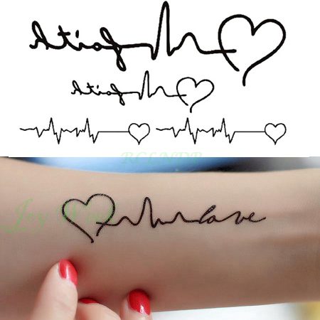 Waterproof Temporary Tattoo Sticker Neck Black Word Angel Devil Bull Cross English Letters Flash Tatoo Fake Tatto for Woman Men