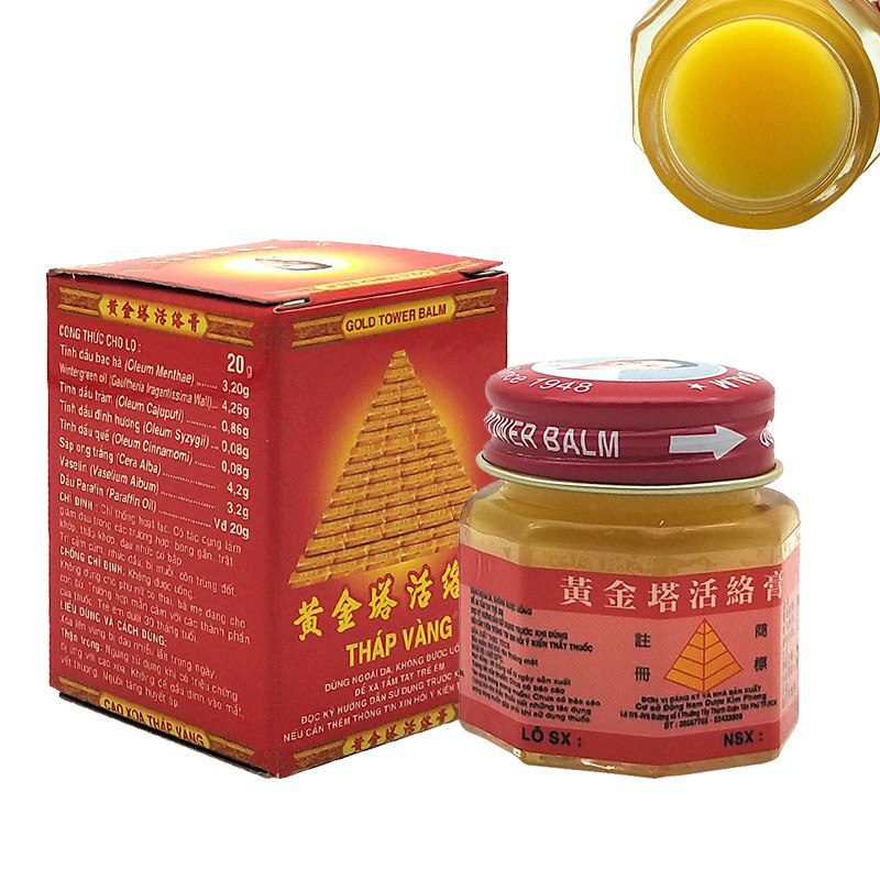 3pcs/set Original Vietnam Gold Tower Balm Ointment Pain Relief Arthritis Tiger Balm Essential Body Massage OilMedical Plaster