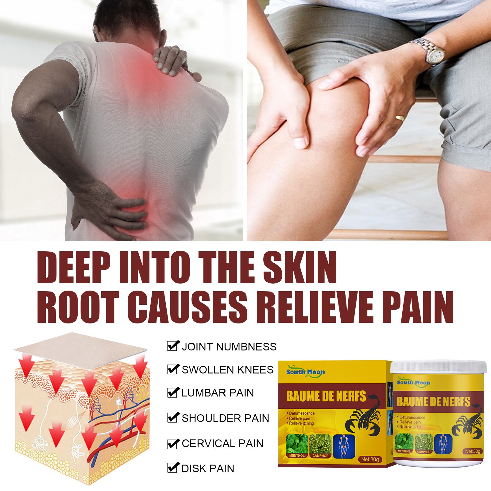3pcs/set Original Vietnam Gold Tower Balm Ointment Pain Relief Arthritis Tiger Balm Essential Body Massage OilMedical Plaster