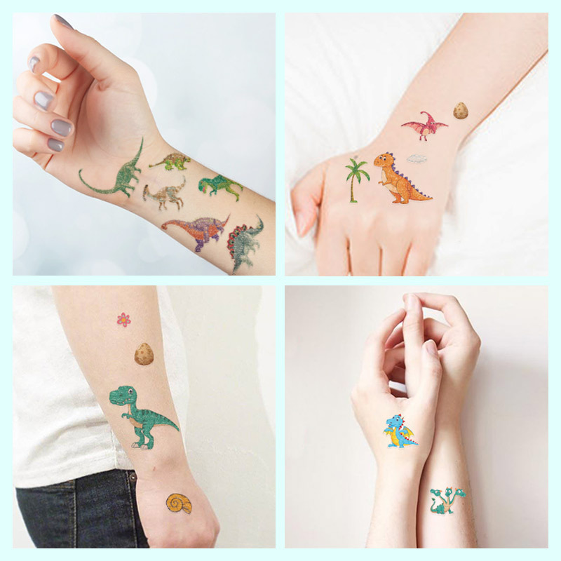 10pcs Fake Tattoo Stickers Cartoon Temporary Tattoo Kids Children Hands Arm DIY Body Art Tatuaze Dla Dzieci Tatuajes Temporales