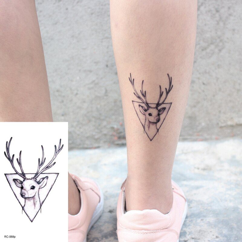 1pcs Small Animal Waterproof Temporary Tattoo Sticker Snake Cat Fox Tatoo Body Art Women Fake Taty Tatuaje Cute transfer tattoos