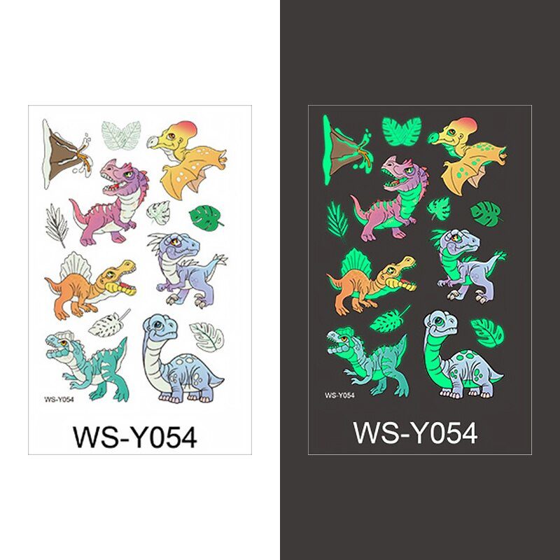 Luminous Tattoo Sticker Children Arm Face Glowing Tattoo Children Body Art Tattoo Dinosaur Pirate Unicorn Mermaid Tattoo Cartoon Luminous Tattoo Sticker Children Arm Face Glowing Tattoo Children Body Art Tattoo Dinosaur Pirate Unicorn Mermaid Tattoo Cartoon