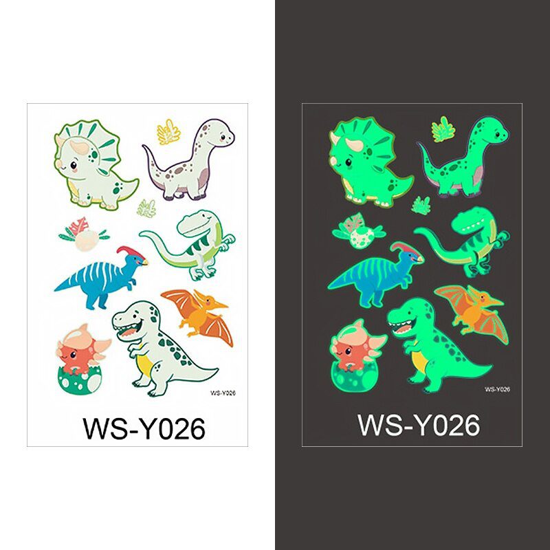 Luminous Tattoo Sticker Children Arm Face Glowing Tattoo Children Body Art Tattoo Dinosaur Pirate Unicorn Mermaid Tattoo Cartoon Luminous Tattoo Sticker Children Arm Face Glowing Tattoo Children Body Art Tattoo Dinosaur Pirate Unicorn Mermaid Tattoo Cartoon